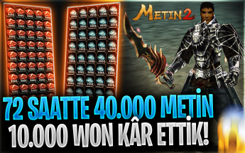 DÜNYANIN EN KALABALIK METİN2 PVP SERVERİNDE 72 SAAT FARM YAPTIM! ROHAN2 #metin2 #metin2pvp #rohan2