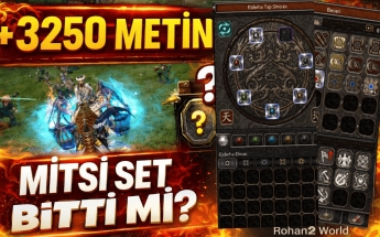 +3250 METİN KESTİM! Mitsi Seti TAMAMLANDI MI?! | Rohan2 World